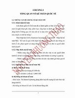 Khái Niệm Kế Toán Quốc Tế