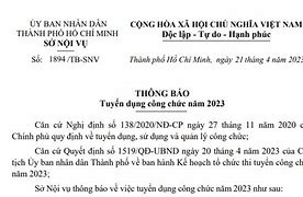 Tuyển Dụng Công Chức Tphcm 2023